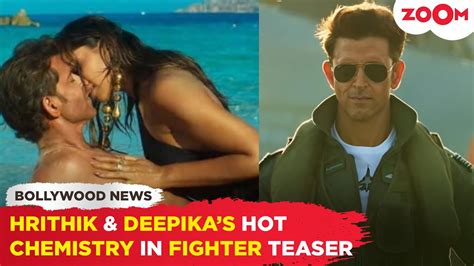 deepika padukone hot scene|Hrithik Roshan and Deepika Padukone lock lips in Fighter: A look。